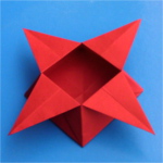 Оригами коробочка-звезда