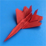 Оригами самолет истребитель МиГ-29