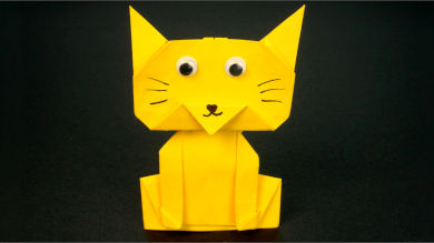 Оригами Котёнок